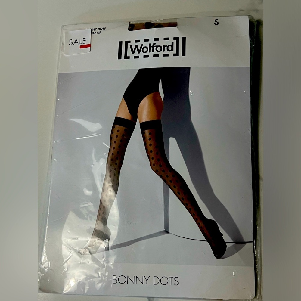 Wolford Bonny Dots Stay Up Thigh High Hoisery